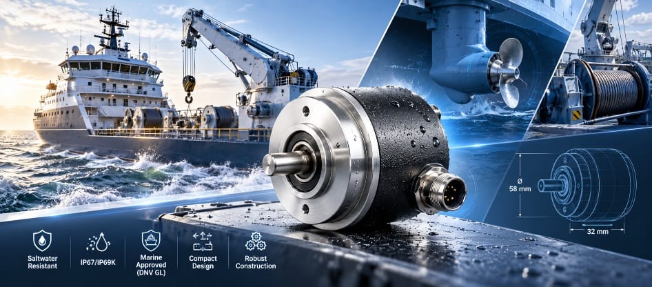 Hengstler ACURO AR62 Absolute Rotary Encoder: A Compact, Saltwater-Resistant Solution for Marine Applications